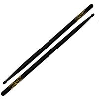 Барабанні палички Zildjian 5ACB Acorn Tip Wood Black Drumsticks Зображення