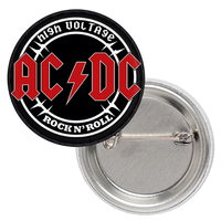 Значок AC/DC "High Voltage" (black) Изображение