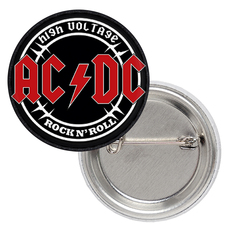 Значок AC/DC "High Voltage" (black) Изображение