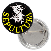 Значок Sepultura (yellow and white logo) Зображення