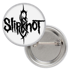 Значок Slipknot (black logo on white) Изображение