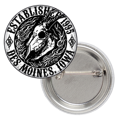 Значок Slipknot (Des Moines, Iowa, established 1995), white Зображення