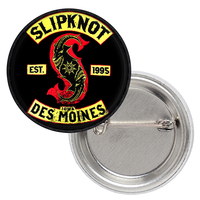 Значок Slipknot (Iowa, Des Moines, est.1995), black Зображення
