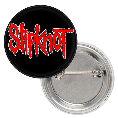 Значок Slipknot (red logo on black) Изображение