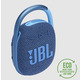 Портативна Bluetooth акустична система JBL Clip 4 Eco Blue Зображення