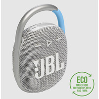 Портативная Bluetooth акустическая система JBL Clip 4 Eco White Изображение