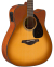 Електроакустическая гитара YAMAHA FGX800 C SAND BURST  0