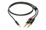 Кабель комутаційний Klotz Minilink Pro Y-Cable Black 0.9 m (KY5-090) 0