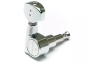 Колки для электрогитары GRAPH TECH PRN-2721-C0 Ratio Electric 6 In-line Contemporary Mini 2 Pin - Chrome 0