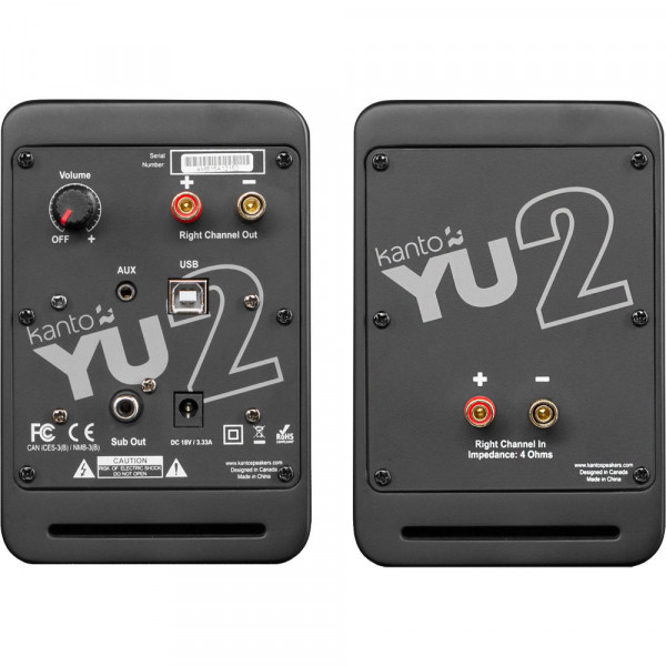 Активна полочна акустика Kanto YU2 (Matte Black) 3