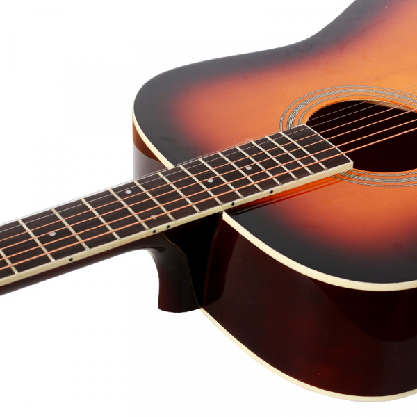 Акустическая гитара Alfabeto WG110 (3 Tone Sunburst) + чехол 4