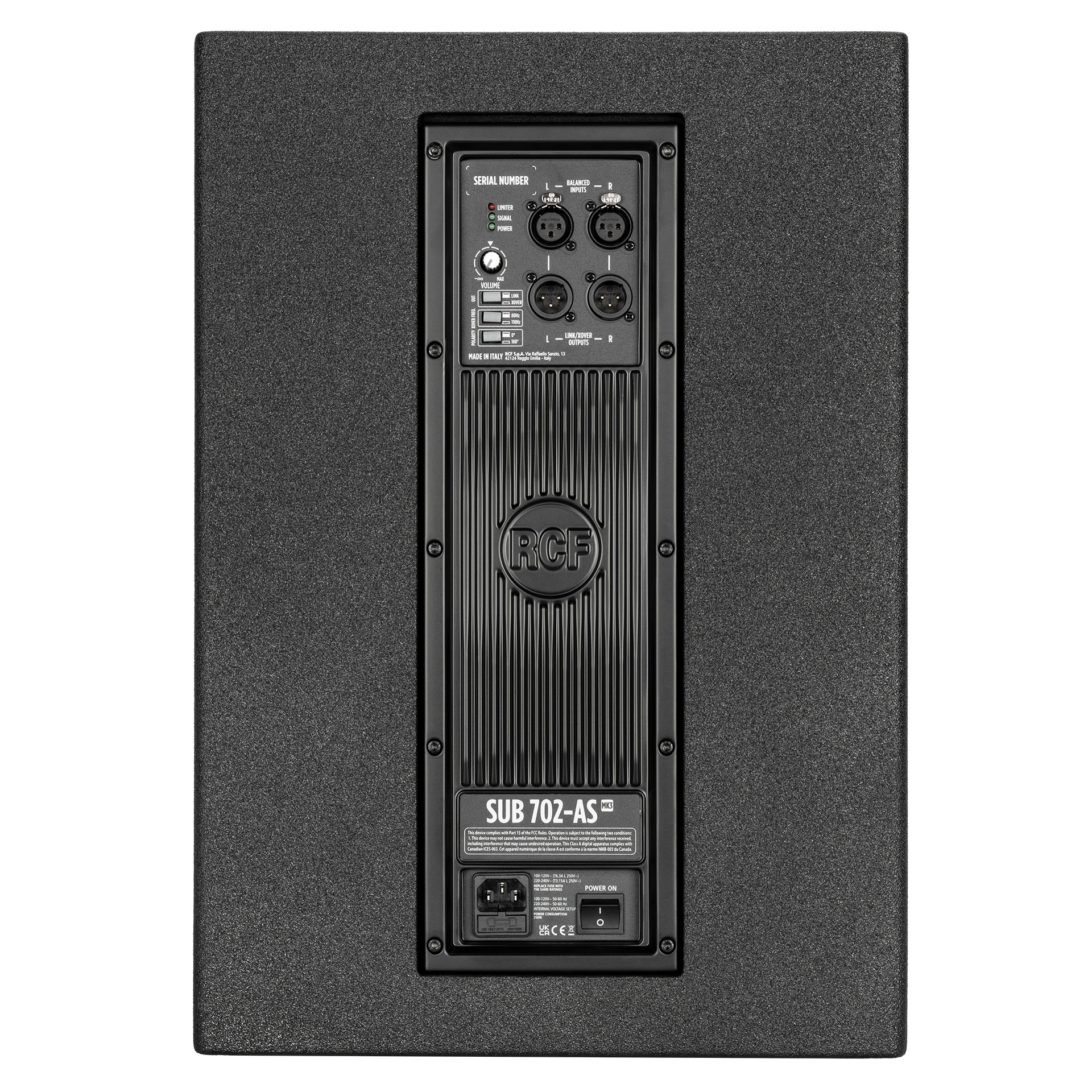 Сабвуфер активный RCF SUB702AS MK3 5