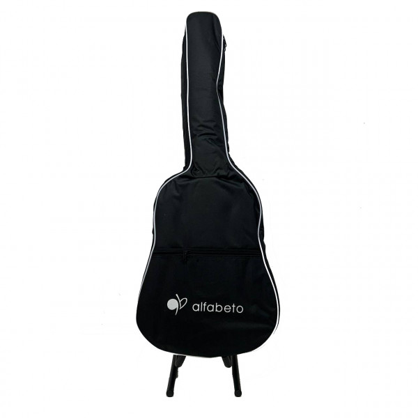 Акустическая тревел гитара Alfabeto Traveler (3 Tone Sunburst) + чехол 2