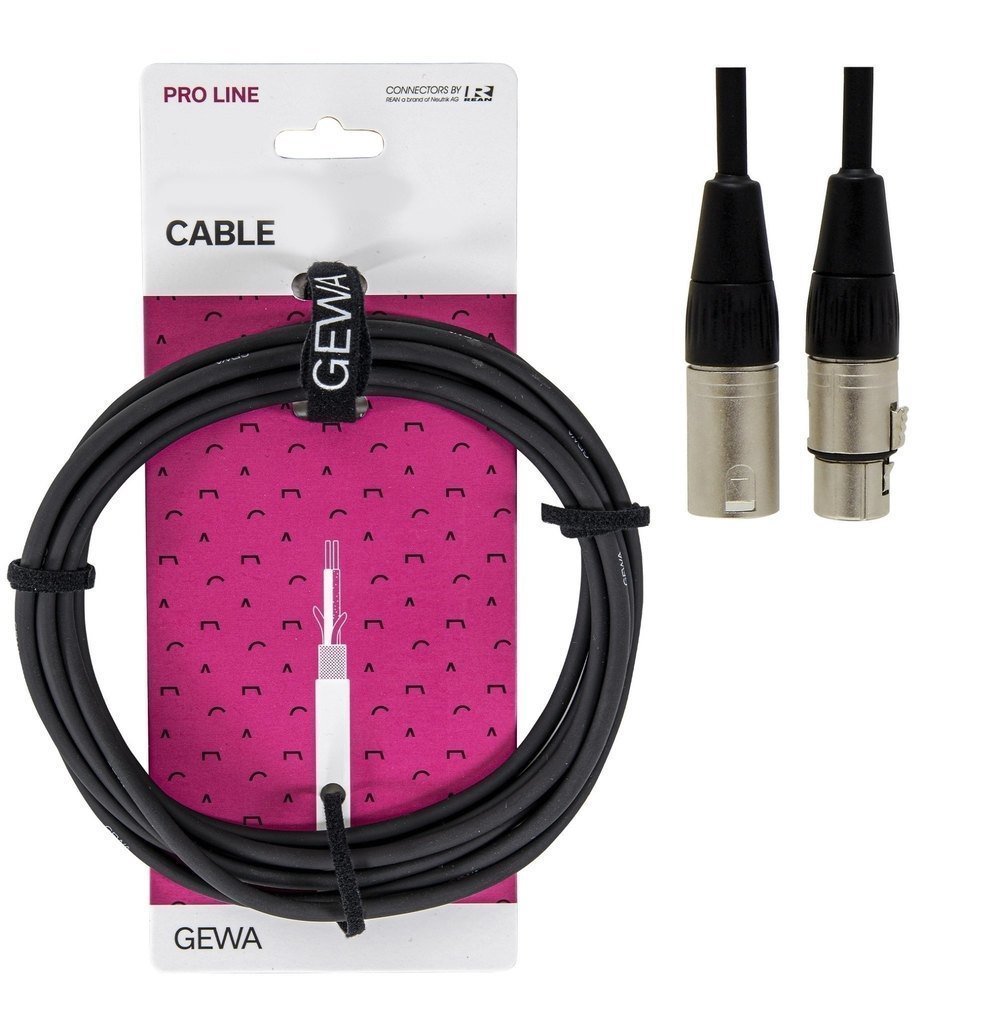 Мікрофонний кабель GEWA Pro Line XLR (m)/XLR (f) (1 м)  2