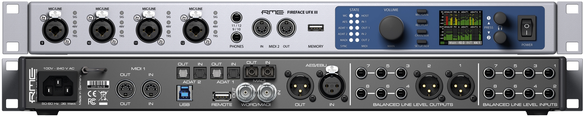 Аудиоинтерфейс Fireface UFX III 3