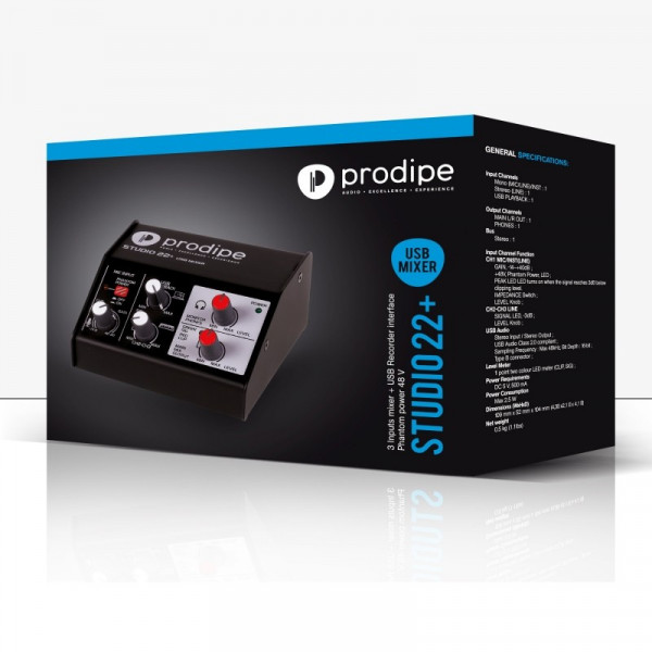 Аудиоинтерфейс Prodipe Studio 22+ 7
