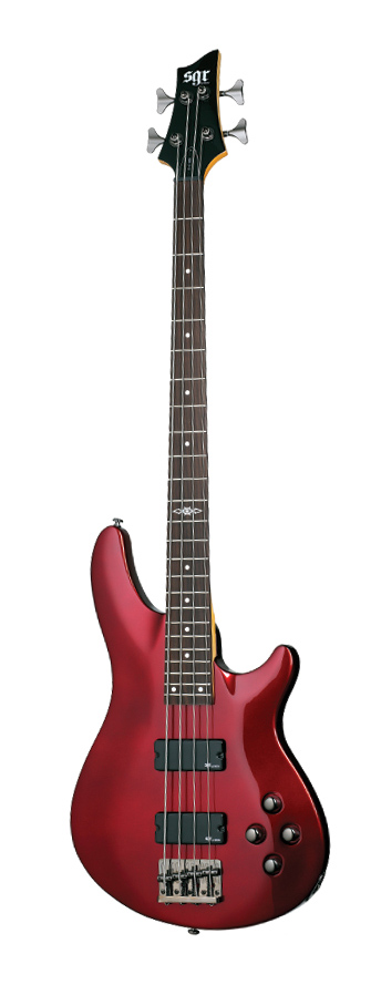 C-4 BASS SGR BY SCHECTER M RED - Бас гітара чотириструнна 2