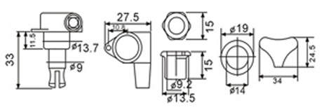 DR PARTS BMH7105/CR/L4 - Колки на бас гітару 3