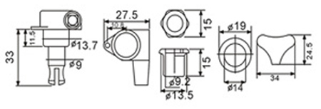 DR PARTS BMH7105/GD/R2/L2 - Колки на бас гітару 3