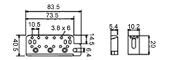 DR PARTS EBR1/GD - Струнотримач 2
