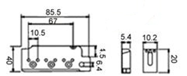 DR PARTS EBR3/CR - Струнотримач 2