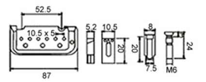 DR PARTS EBR4/CR - Струнотримач 3