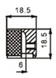 DR PARTS MNB1/CR - VOL/TON Ручка для гітари 3