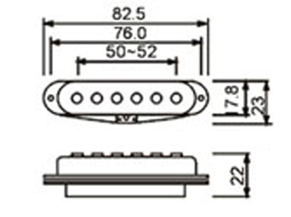 DR PARTS SPU/WT - звукосниматель для электро гитары 3