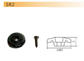 Басові струнні ретейнери - DR PARTS SR2/BK 2