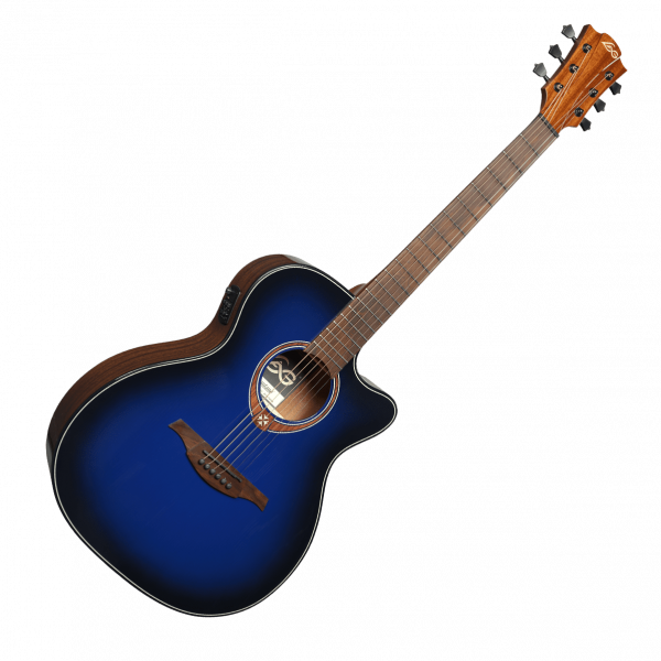 Электроакустическая гитара Lag Tramontane Special Edition GLA T-BLUE-ACE (Blue Burst) 2