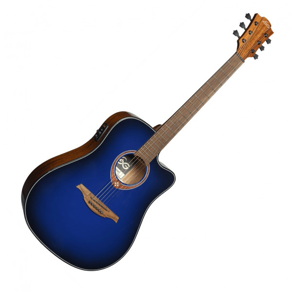 Электроакустическая гитара Lag Tramontane Special Edition GLA T-BLUE-DCE (Blue Burst) 2