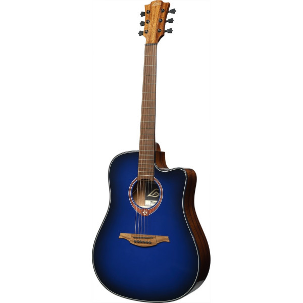 Электроакустическая гитара Lag Tramontane Special Edition GLA T-BLUE-DCE (Blue Burst) 3