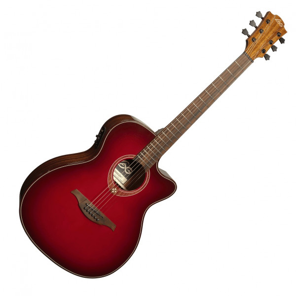 Электроакустическая гитара Lag Tramontane Special Edition GLA T-RED-ACE (Red Burst) 2