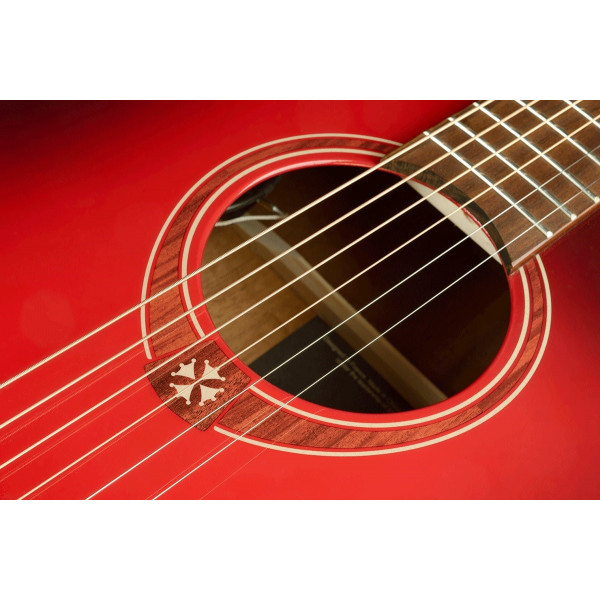Электроакустическая гитара Lag Tramontane Special Edition GLA T-RED-ACE (Red Burst) 5