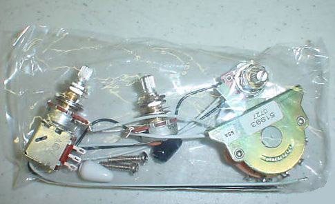 EMG CS SS 89 SPL (evo1) - набір потенціометрів для Strat, 89 гучність (push/pull), ручки з насічками (Split Shaft) 2