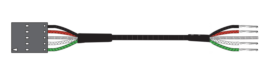 Кабель для підключення пасивних датчиків EMG - EMG Pickup Cable (Passive) 15" hardwired - 5-pin  2