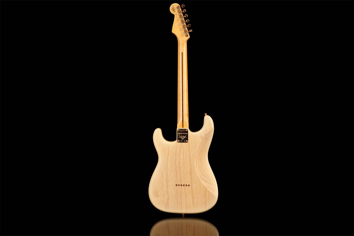 Електрогітара FENDER CUSTOM SHOP LIMITED EDITION '55 HARDTAIL STRATOCASTER JOURNEYMAN RELIC GOLD HARDWARE NATURAL BLONDE  3