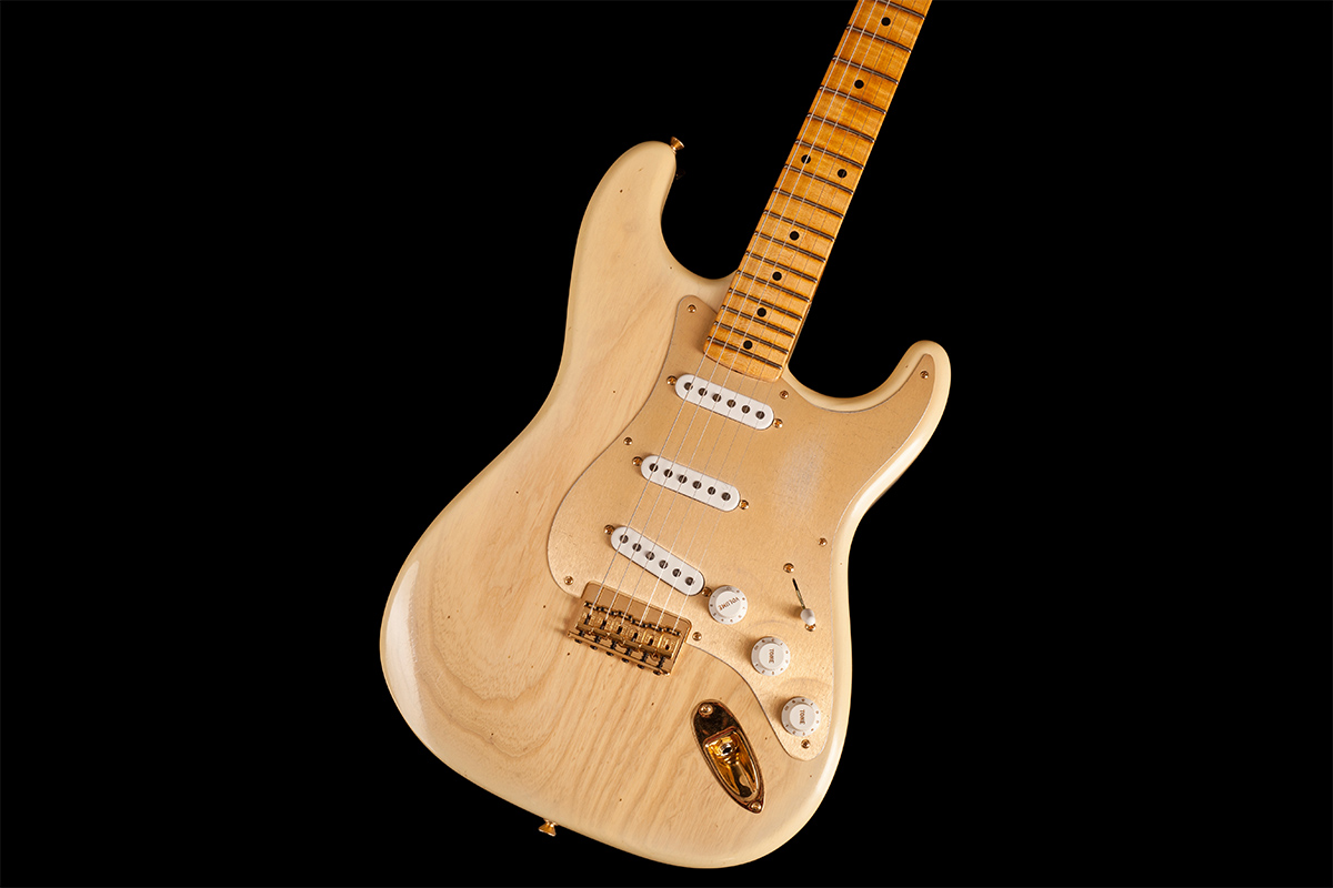 Електрогітара FENDER CUSTOM SHOP LIMITED EDITION '55 HARDTAIL STRATOCASTER JOURNEYMAN RELIC GOLD HARDWARE NATURAL BLONDE  6