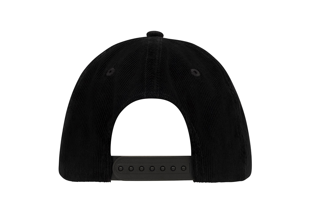 FENDER GOLD SPAGHETTI LOGO CORDUROY BASEBALL HAT BLACK Кепка 3