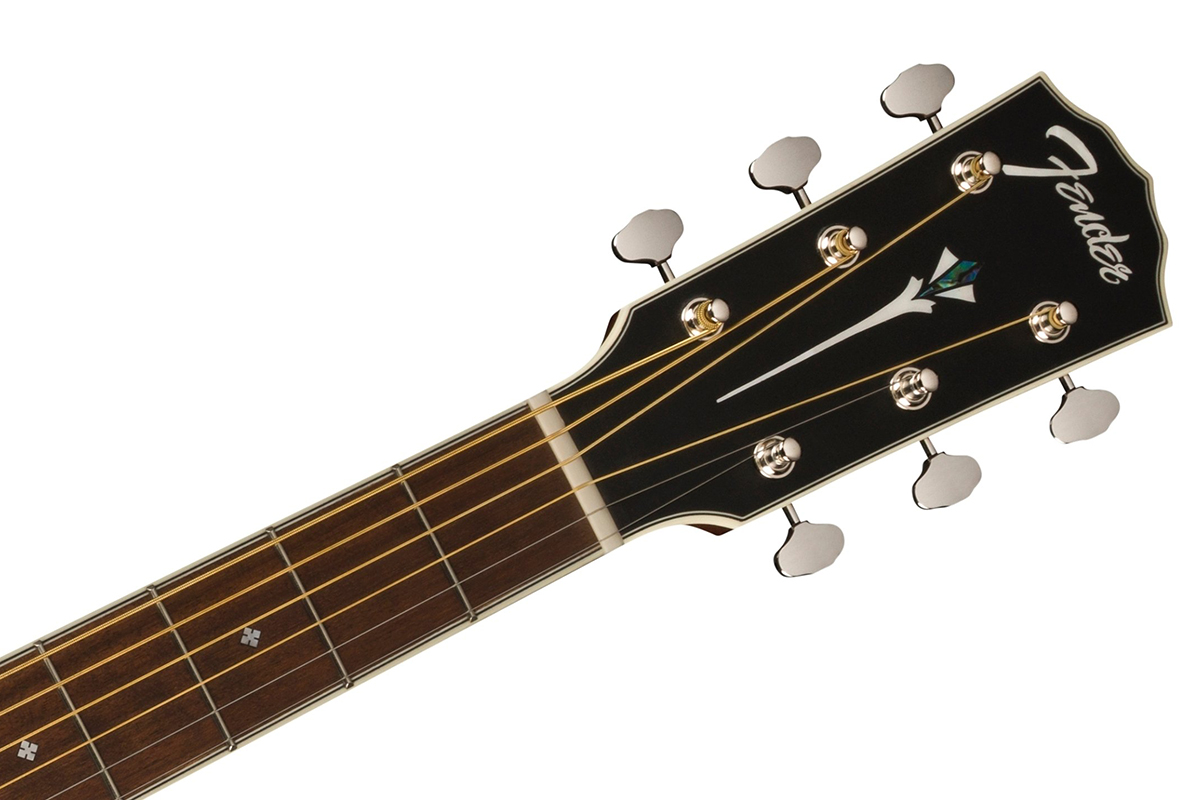 Гитара электроакустическая FENDER PD-220E DREADNOUGHT ALL MAHOGANY WITH CASE AGED COGNAC BURST  6