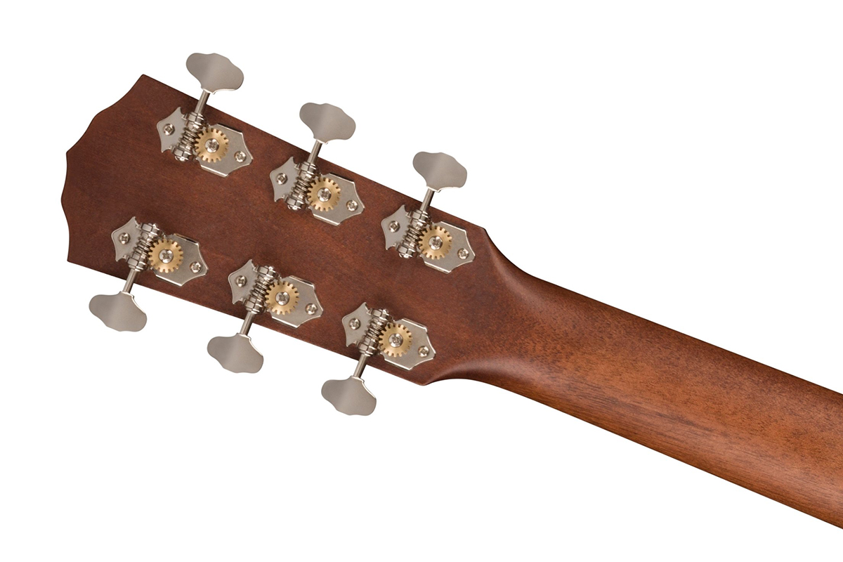 Гитара электроакустическая FENDER PD-220E DREADNOUGHT ALL MAHOGANY WITH CASE AGED COGNAC BURST  7
