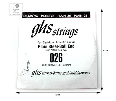 Струна для акустичної гітари GHS STRINGS 026  2