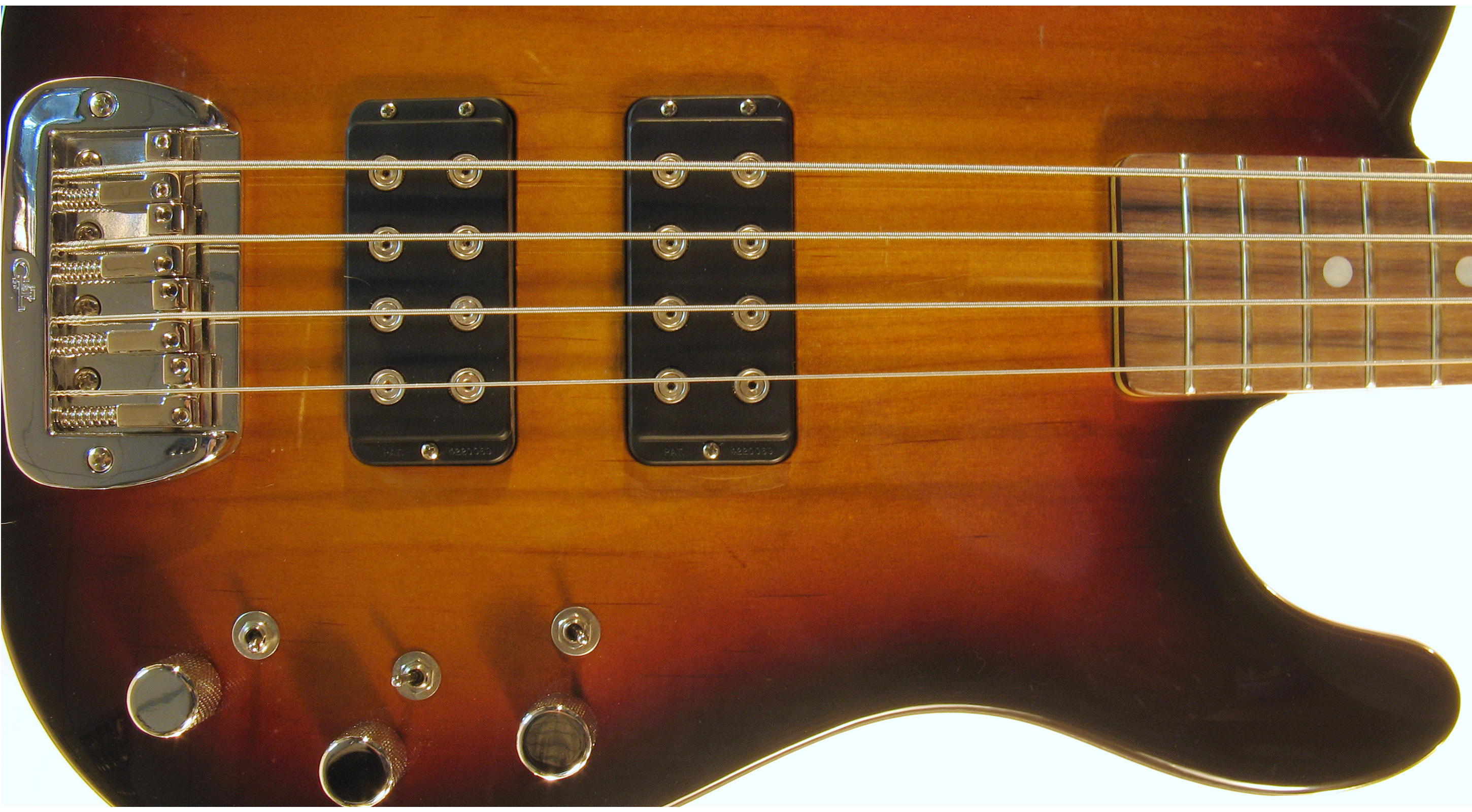 G&L ASAT BASS (3-Tone Sunburst, rosewood) №CLF067465. Made in USA - Чотириструнна бас-гітара 5