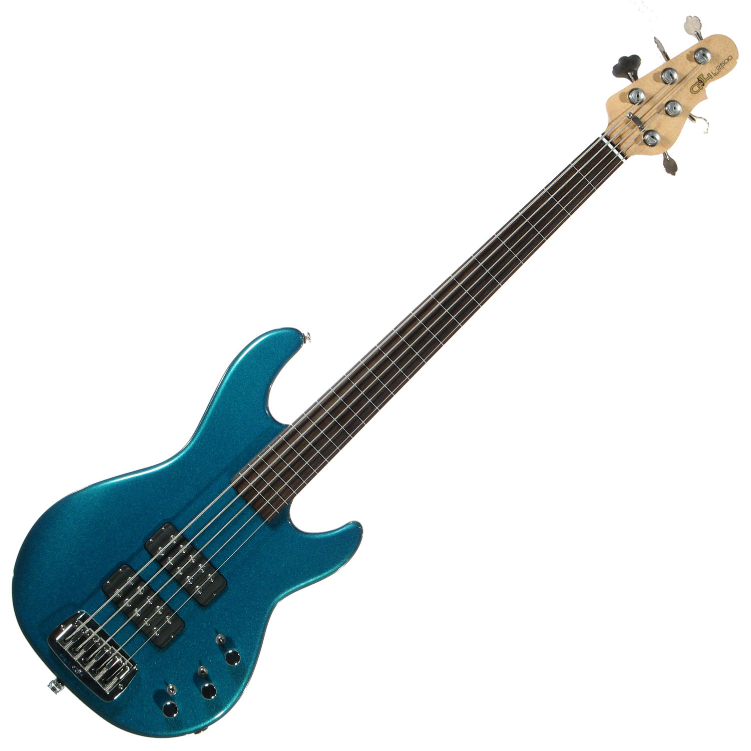 G&L L2500 FIVE STRINGS (Emerald Blue, ebony, fretless) №CLF48200. Made in USA - п'ятиструнна бас-гітара, безладна 10