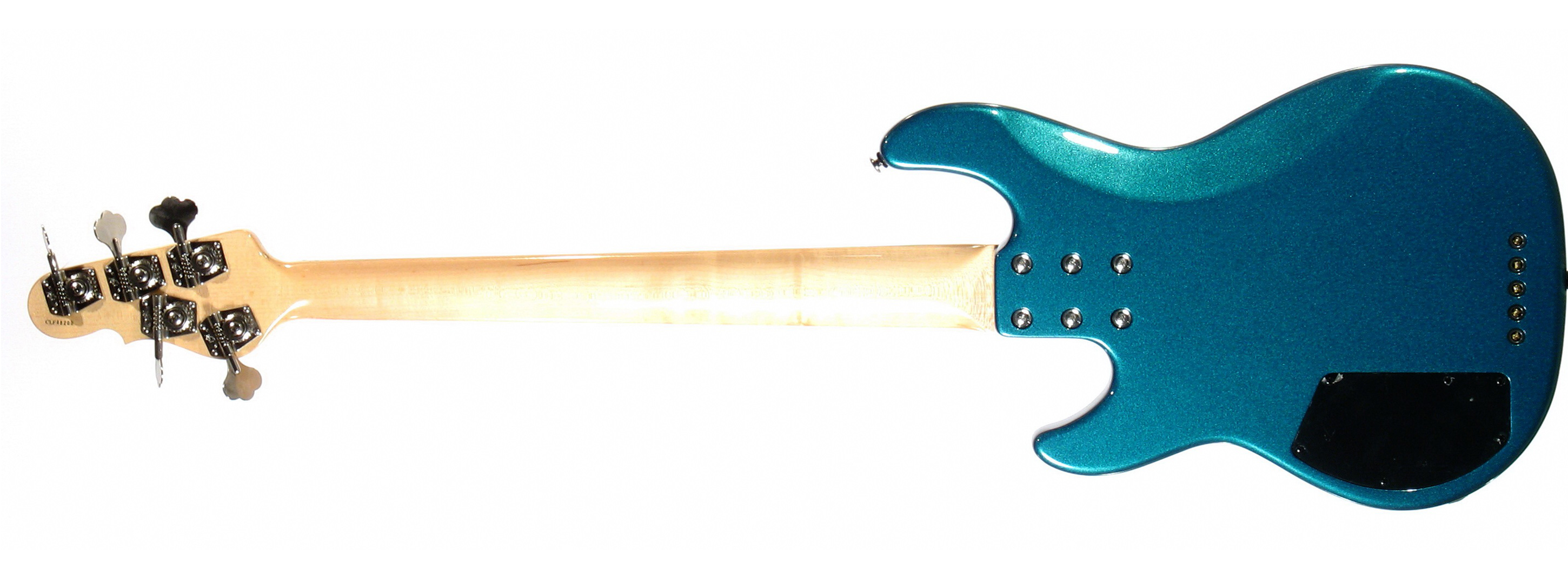 G&L L2500 FIVE STRINGS (Emerald Blue, ebony, fretless) №CLF48200. Made in USA - п'ятиструнна бас-гітара, безладна 3