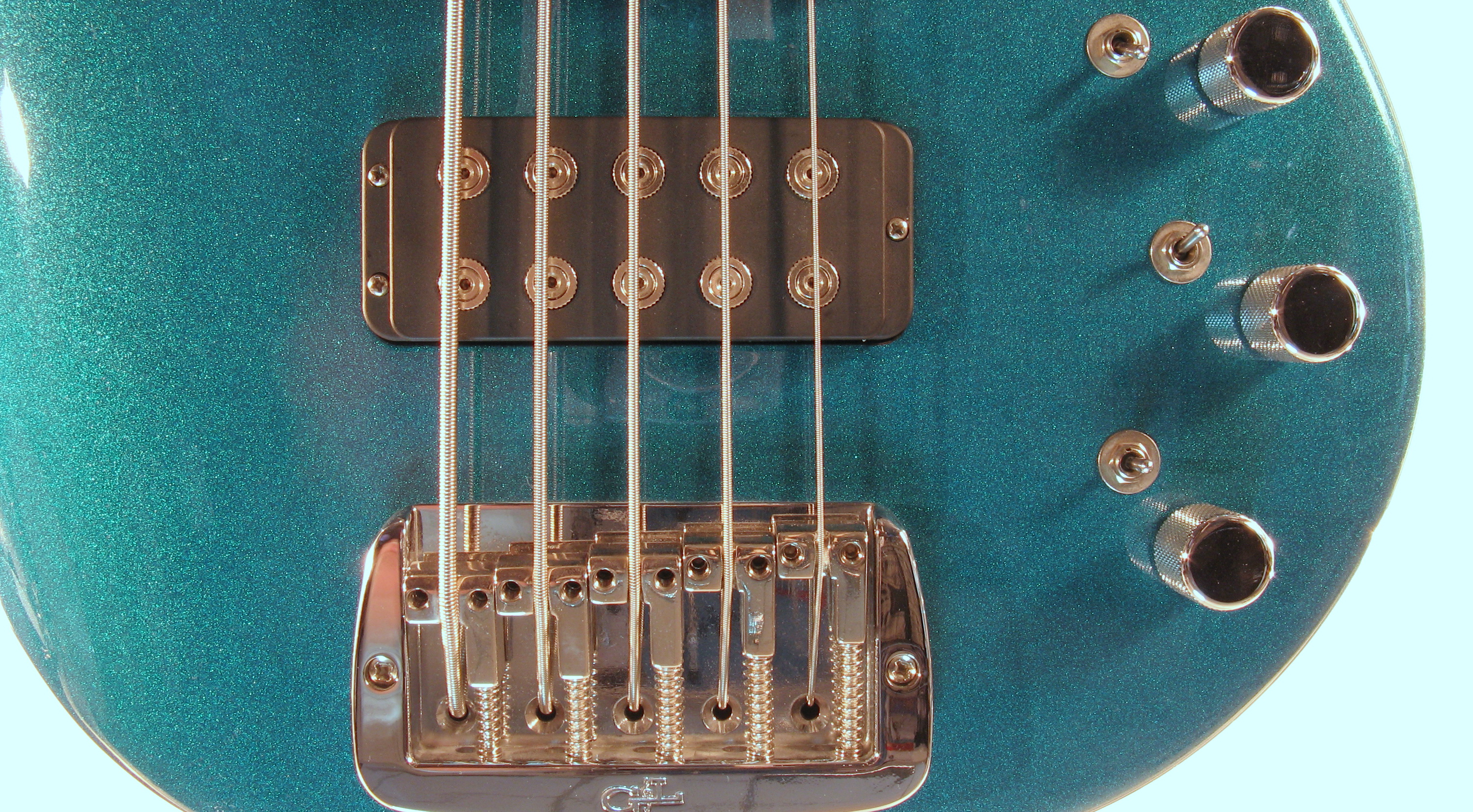 G&L L2500 FIVE STRINGS (Emerald Blue, rosewood) №CLF45360. Made in USA - Бас гитара пятиструнная 5