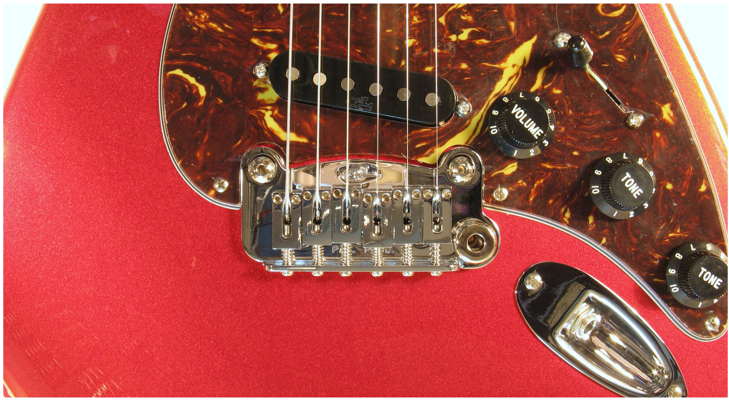 G&L LEGACY (Candy Apple Red, rosewood, 3-ply Tortoise Shell). №CLF50961. Made in USA - Электрогитара 5