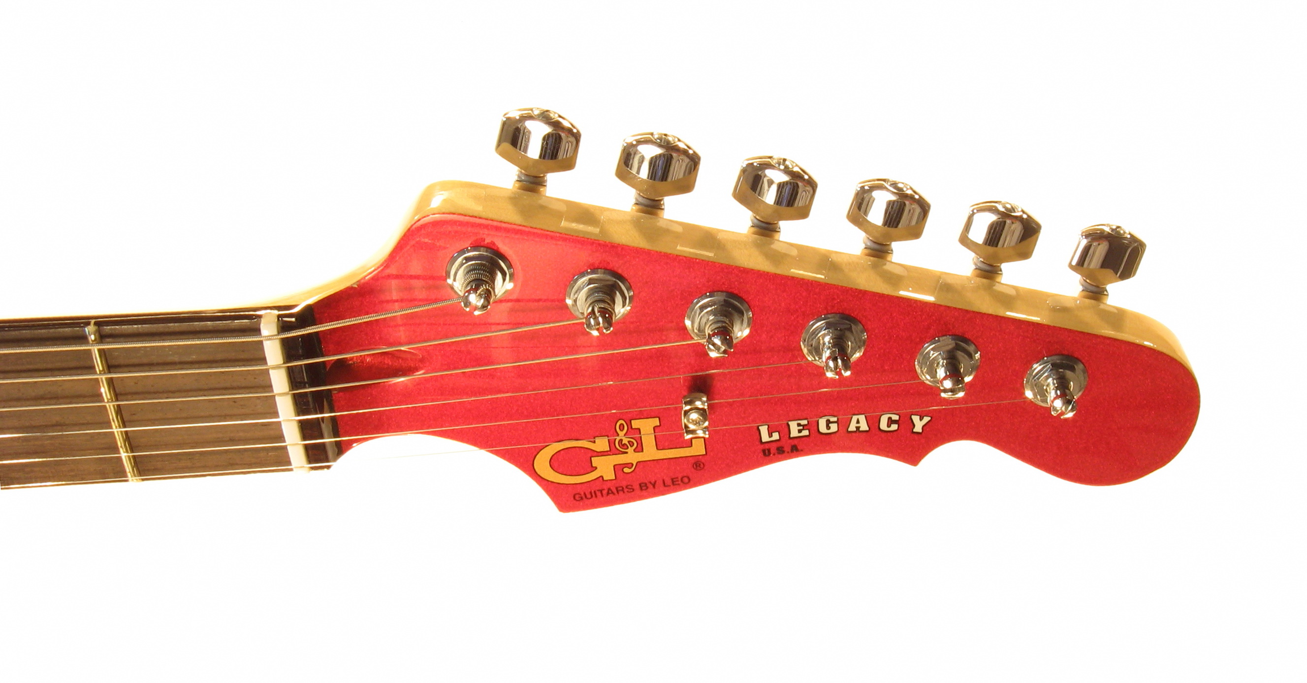 G&L LEGACY (Candy Apple Red, rosewood, 3-ply Tortoise Shell). №CLF50961. Made in USA - Электрогитара 6