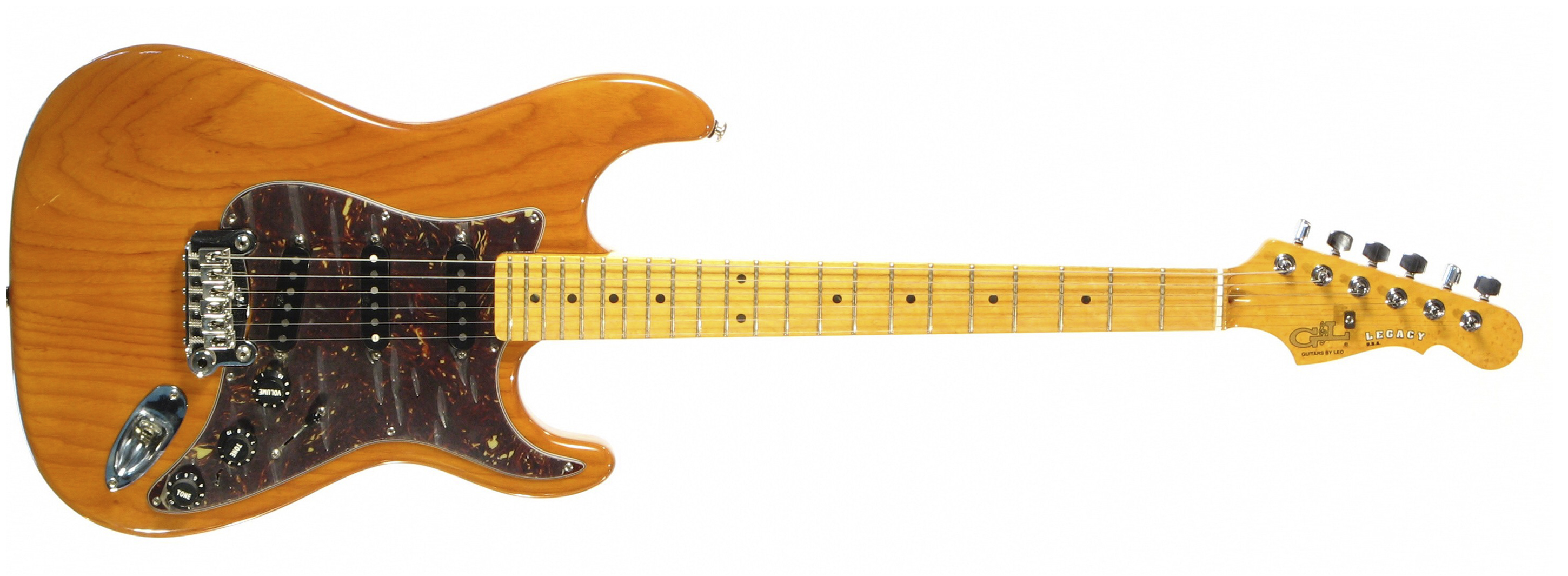 G&L LEGACY (Honey, maple, 3-ply Tortoise Shell). №CLF45546. Made in USA - Электрогитара 2