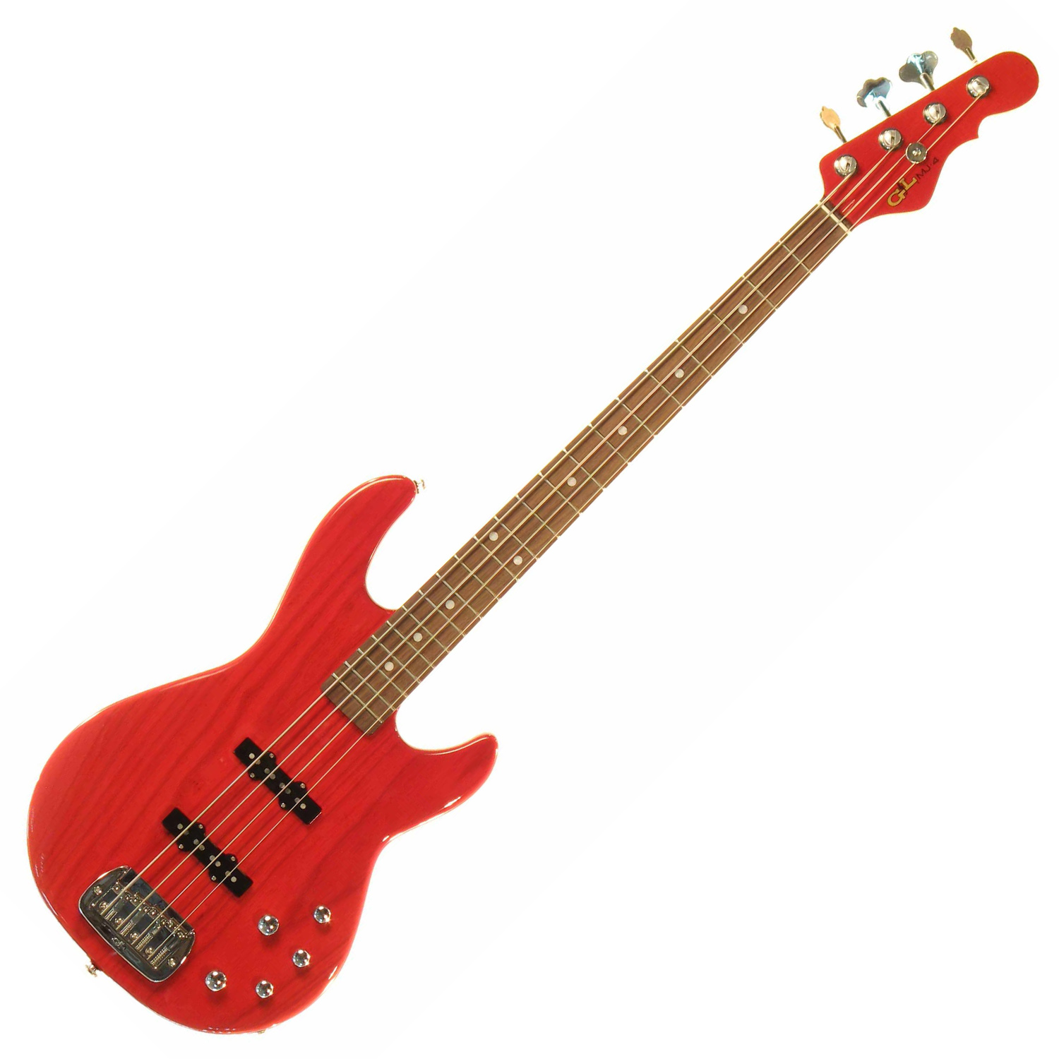 G&L MJ-4 (Clear Red, rosewood) №CLF067650. Made in USA - Чотириструнна бас-гітара 10